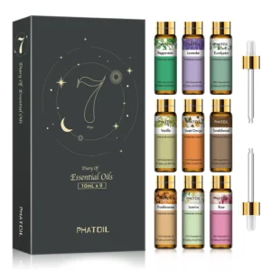 9pcs Essential Oils Set 10ml Pure Natural Gift Set Kit for HumidifIer Diffuser Candles making DIY Soap Aroma Oil for Skin Care