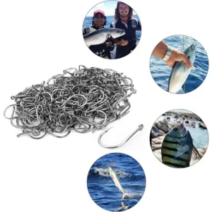 Sharp Carbon Steel Fishing Hook with Barbed3-12Multiple Specifications50-1600Lure Fishing Set for Sea Fishing