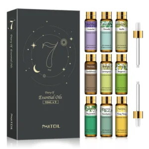 9pcs Essential Oils Set 10ml Pure Natural Gift Set Kit for HumidifIer Diffuser Candles making DIY Soap Aroma Oil for Skin Care