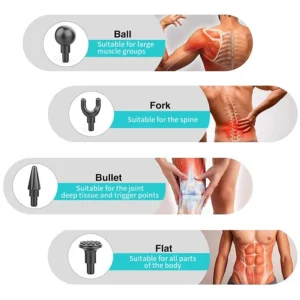 Massage Gun Deep Tissue Percussion Muscle Massager Fascial Gun For Pain Relief Body Neck Vibrator Fitness
