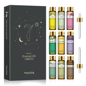 9pcs Essential Oils Set 10ml Pure Natural Gift Set Kit for HumidifIer Diffuser Candles making DIY Soap Aroma Oil for Skin Care
