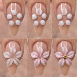 1 Jar White 3D Shaping Carving Non Stick Hand Extension Gel Nail Polish For Flower DIY Nail Art Extension Acrylic Nails Tools