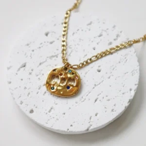 MAMA Necklace Gift Irregular Circular Guardian Pendant Necklace