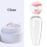 1 Jar White 3D Shaping Carving Non Stick Hand Extension Gel Nail Polish For Flower DIY Nail Art Extension Acrylic Nails Tools
