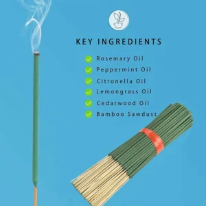 20/56/101/400 Natural Citronella Incense Sticks - Long-Lasting Lemongrass Fragrance, Bamboo Wood and Bamboo Chips with Citronella Oil, Suitable for Outdoor Camping, Hiking, Gardens, Courtyards - Essential for Holidays (Halloween, Christmas, Thanksgiving), Garden Fragrance, Yard Aromatherapy, Aromati