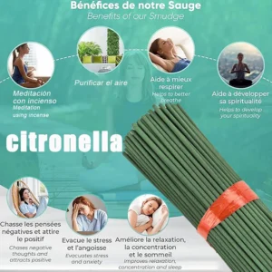 20/56/101/400 Natural Citronella Incense Sticks - Long-Lasting Lemongrass Fragrance, Bamboo Wood and Bamboo Chips with Citronella Oil, Suitable for Outdoor Camping, Hiking, Gardens, Courtyards - Essential for Holidays (Halloween, Christmas, Thanksgiving), Garden Fragrance, Yard Aromatherapy, Aromati