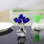 Colourful Rose Bouquet – For Anniversary, Mother’s Day, Valentine’s Day Crystal Rose Bouquet – Eternal Rose Decorative Gift