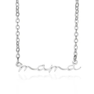 MAMA Necklace, Stainless Steel Gold Jewelry Gift for Mom