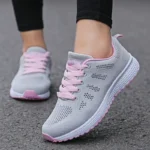Women Casual Shoes Fashion Breathable Walking Mesh Flat Shoes Woman White Sneakers Women Tenis Feminino Female Shoes