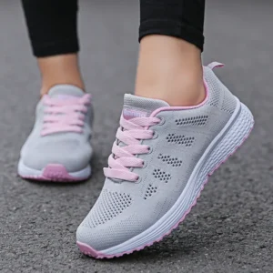 Women Casual Shoes Fashion Breathable Walking Mesh Flat Shoes Woman White Sneakers Women Tenis Feminino Female Shoes