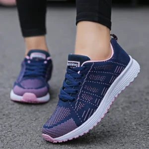 Women Casual Shoes Fashion Breathable Walking Mesh Flat Shoes Woman White Sneakers Women Tenis Feminino Female Shoes