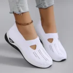 Spring new women’s sports shoes, fashionable, breathable, lightweight, non-slip, wear-resistant, casual sports shoes, flat shoes