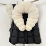 Real Fur Collar Duck Down Coat New Winter Warm Natural Raccoon Fur Down Jacket Female Hooded Fox Fur Coat Women Puffer Jacket