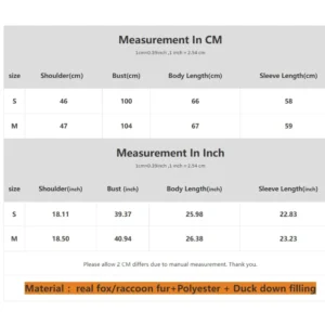 Real Fur Collar Duck Down Coat New Winter Warm Natural Raccoon Fur Down Jacket Female Hooded Fox Fur Coat Women Puffer Jacket