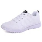 Women Casual Shoes Fashion Breathable Walking Mesh Flat Shoes Sneakers Women Running Gym Vulcanized Shoes White Female Footwear