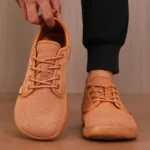 Wide Toe Men Shoes Breathable Knitted Mesh Comfortable Barefoot Shoes Casual Versatile Soft Sole Wide Last Shoes Walking Shoes