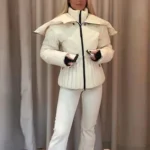 Ski Parkas Coat Jacket Women Zipper Belts Thicken Winter Skiing Cotton Lapel Snow Female Skiwear Outdoor Street Outwear Top