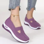 Spring new women’s sports shoes, fashionable, breathable, lightweight, non-slip, wear-resistant, casual sports shoes, flat shoes