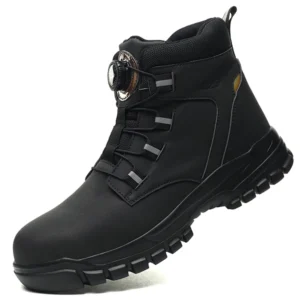 Lightweight Steel Toe Work Shoes for Men Construction Safety Sneakers Anti-Puncture Outdoor Boots with Anti-Smash Protection
