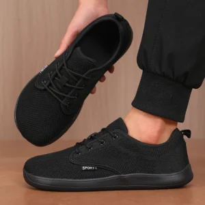 Unique Mesh Sports Shoes Flexible Wide Toe Breathable Minimalist Walking Shoes Outdoor Activities Tennis Foldable Men's Shoes