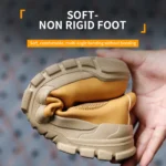 Lightweight Steel Toe Work Shoes for Men Construction Safety Sneakers Anti-Puncture Outdoor Boots with Anti-Smash Protection