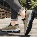 Men’s non-slip casual sports shoes wear-resistant hiking shoes Outdoor fashion comfortable flat walking shoes for men