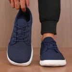 Wide Toe Men Shoes Breathable Knitted Mesh Comfortable Barefoot Casual Versatile Soft Sole Wide Last Shoes Walking Shoes