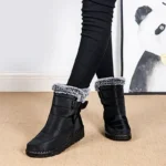 Waterproof Winter Boots for Women New Faux Fur Long Plush Snow Boots Woman Platform Shoes Warm Cotton Couples Ankle Boots