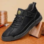 CLOHOO Handmade Men’s High-Top Sport Casual Boots Breathable Outdoor Wear with Extended Size Options Classic Ankle Boots