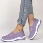 Spring new women’s sports shoes, fashionable, breathable, lightweight, non-slip, wear-resistant, casual sports shoes, flat shoes