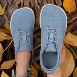 Wide Toe Men Shoes Breathable Knitted Mesh Comfortable Barefoot Casual Versatile Soft Sole Wide Last Shoes Walking Shoes