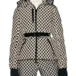 Women’s Winter Hooded High Waist Padded Sport Parkas Coats with Belt Female Elegant Thick Warm Pockets Windproof Skiing Jackets