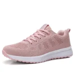 Women Casual Shoes Fashion Breathable Walking Mesh Flat Shoes Sneakers Women Running Gym Vulcanized Shoes White Female Footwear