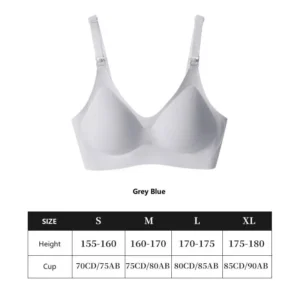 Pregnant Women'S Non Steel Ring Underwear With Front Opening Buckle For Comfortable Breathable Fit Solid Color Nursing Underwear