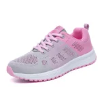 Women Casual Shoes Fashion Breathable Walking Mesh Flat Shoes Sneakers Women Running Gym Vulcanized Shoes White Female Footwear