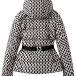 Women’s Winter Hooded Padded Sport Parkas Pants 2 PCS Set Belt Female Elegant Warm Windproof Skiing Coats Jackets Trousers