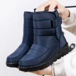 Waterproof Winter Boots for Women New Faux Fur Long Plush Snow Boots Woman Platform Shoes Warm Cotton Couples Ankle Boots