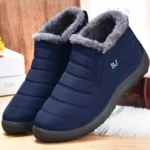 Women Boots Slip On Ankle Boots For Winter Shoes Women Snow Boots Keep Warm Fur Winter Botas Mujer Black Short Boot Female