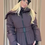Ski Parkas Coat Jacket Women Zipper Belts Thicken Winter Skiing Cotton Lapel Snow Female Skiwear Outdoor Street Outwear Top