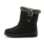 Waterproof Snow Boots for Women Winter Shoes Faux Fur Plush Ankle Boots Woman Plus Size Non-Slip Warm Cotton Botas Mujer