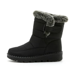 Waterproof Snow Boots for Women Winter Shoes Faux Fur Plush Ankle Boots Woman Plus Size Non-Slip Warm Cotton Botas Mujer
