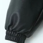 2026 Fashion Streetwear Women Retro Loose Black PU Faux Leather Jacket Spring Autumn Lady Vintage Zipper Coat Moto Biker Outwear