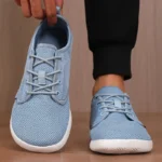 Wide Toe Men Shoes Breathable Knitted Mesh Comfortable Barefoot Casual Versatile Soft Sole Wide Last Shoes Walking Shoes