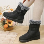 Waterproof Snow Boots for Women Winter Shoes Faux Fur Plush Ankle Boots Woman Plus Size Non-Slip Warm Cotton Botas Mujer