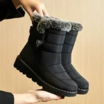 Waterproof Winter Boots for Women New Faux Fur Long Plush Snow Boots Women Platform Shoes Warm Cotton Couples Ankle Boots