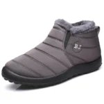 Men’s Boots Slip On Winter Shoes For Men Fur Ankle Boots Waterproof Snow Boots Winter Chaussure Hommes Casual Booties For Men