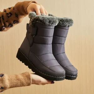 Waterproof Winter Boots for Women New Faux Fur Long Plush Snow Boots Woman Platform Shoes Warm Cotton Couples Ankle Boots
