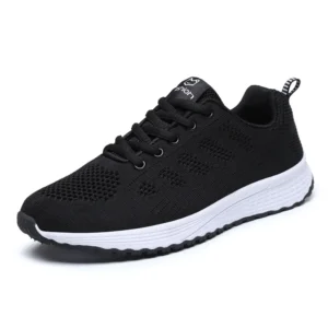 Women Casual Shoes Fashion Breathable Walking Mesh Flat Shoes Sneakers Women Running Gym Vulcanized Shoes White Female Footwear