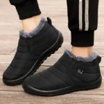 Men Boots Winter Shoes For Men Waterproof Snow Boots Winter Botas Hombre Warm Fur Ankle Boots Mens Botines