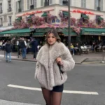 European American Winter New Fashion Women’s Elegant Casual Trendy Simple Basic Faux Fur Cardigans Female Clothes Coats Tops